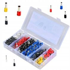 GEKO Komplet izoliranih tulcev – kabelskih zaključkov 1200 kos