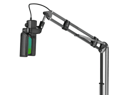 Genesis RADIUM 251 profesionalni mikrofon, 192kHz, USB-C, RGB, z roko, črn