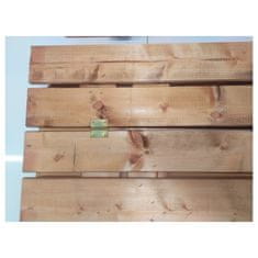 ABC CONNECT Dječje leseno peskovnik 120 cm s klopmi