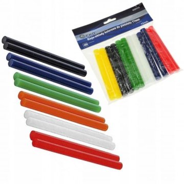 GEKO 12x vroče lepilne palice – barvne 11mm