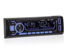 Autoblow 12V 1DIN RGB avtoradio 4x45W MP3 2x USB Bluetooth aplikacija