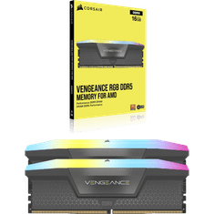 Corsair Vengeance RGB pomnilnik, DDR5, 64GB (2x32GB), 6000MHz, CL40, XMP 3.0, UDIMM, črn (CMH64GX5M2D6000C40)