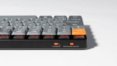 Keychron K3 Max brezžična nizkoprofilna mehanska tipkovnica, Gateron rdeča stikala, RGB, siva (K3M-H1-UK)