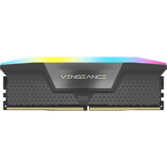 Corsair Vengeance RGB pomnilnik, DDR5, 64GB (2x32GB), 6000MHz, CL40, EXPO/XMP UDIMM, siv (CMH64GX5M2D6000Z40)