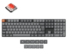 Keychron K5 Max brezžična nizkoprofilna mehanska tipkovnica, Gateron rdeča stikala, RGB (K5M-H1-UK)