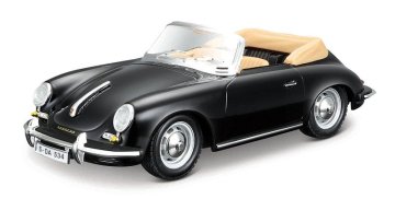 BBurago - Avtomobili HOBBY, Porsche 356B Cabriolet (1961), črna, 1:24