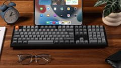 Keychron K10 Max brezžična mehanska tipkovnica, rjava stikala, RGB, črna (K10M-H3-UK)