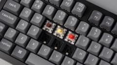 Keychron K10 Max brezžična mehanska tipkovnica, rjava stikala, RGB, črna (K10M-H3-UK)