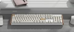 Keychron K10 HE brezžična mehanska tipkovnica, aluminij, Gateron nebula magnetna stikala, RGB, bela (Special Edition) (K10H-Q1-UK)
