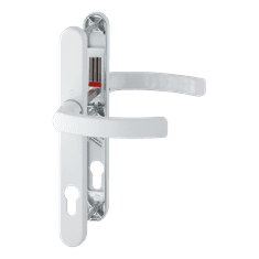 Hoppe Liege 1540/3347N aluminijasta kljuka za vhodna vrata, 72-82mm, bela (H11671312)