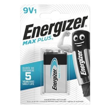 Energizer Max Plus 6LR61 9V (R9*) alkalna baterija - 1 kos (blister)