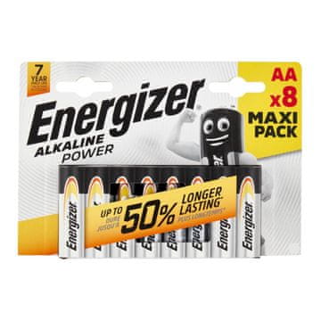 shumee Alkalne baterije Energizer Alkaline Power AA / LR6 - 8 kosov (blister)