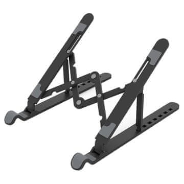 shumee Zložljivo stojalo za prenosni računalnik Orico PFB-A24-BK-BP