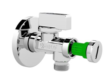 shumee ARCO Kotni ventil, polimerni filter proti vodnemu kamnu, GZ 1/2" x GZ 3/8" brez objemke 02402MAC