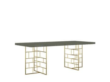 Livin Hill Jedilna miza, RH10, 200x76x90 cm, zelena