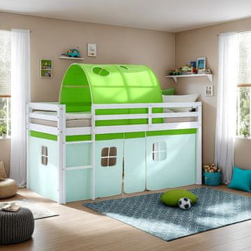 Homestyle4U Pograd, 207,5x160x99,5 cm, zelena