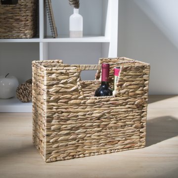 Homestyle4U Stojalo za revije, 40x20x34 cm, rjavo