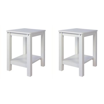 Homestyle4U Set stolčkov, 30x32x47 cm, bela