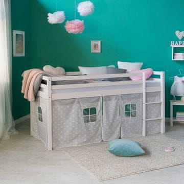 Homestyle4U Pograd, 207,5x110x96,5 cm, siva