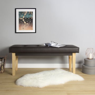 Homestyle4U Klop, 103x41x47 cm, rjava