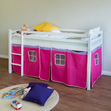 Homestyle4U Pograd, 207.5x96.5x110 cm, bela