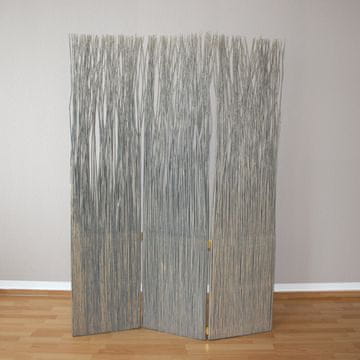 Homestyle4U Pregradna stena, 3-delna, 120x3x170 cm, siva