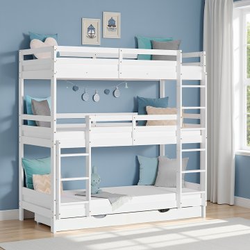 Homestyle4U Pograd, kolikor za tri, 205x203x103 cm, bela