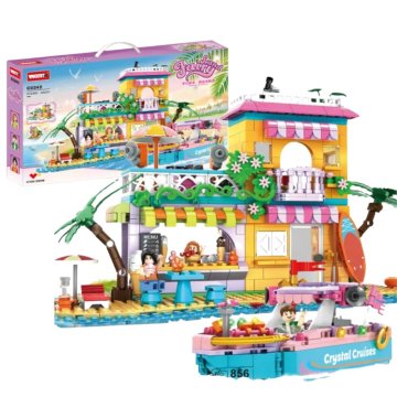 WOMA KOCKE Hiša Z Ladjo Na Obali