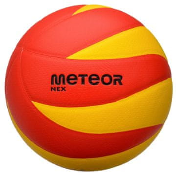Meteor Nex odbojkarska žoga rdeče-rumene barve, velikost 5