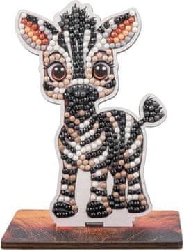 CRYSTAL ART Diamantna slika Safari: Zebra