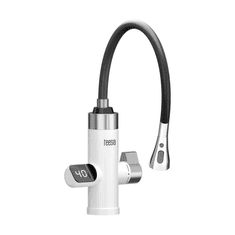 Teesa Električna grelna pipa TSA4112, 3000W, IPX4, bela, ABS plastika, flex izliv