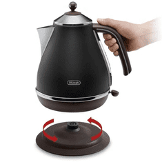 De'Longhi Električni grelnik vode KBOV 2001 BK Icona Vintage, črn