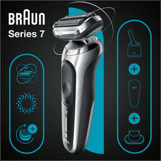 Braun Brivnik Series 7 71-S7200cc, srebrn