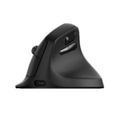 Keychron M5 miška, 8K, brezžična, ergonomska, PixArt, črna (M5-A23)