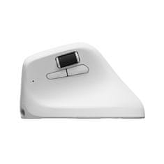 Keychron M5 miška, 8K, brezžična, ergonomska, PixArt, bela (M5-A24)