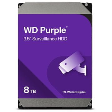 Western Digital Purple trdi disk, 8TB, 3,5, SATA3, 256MB, 5640 (WD85PURZ)