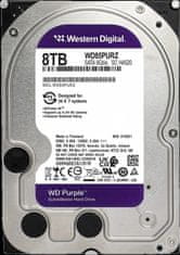 Western Digital Purple trdi disk, 8TB, 3,5, SATA3, 256MB, 5640 (WD85PURZ)