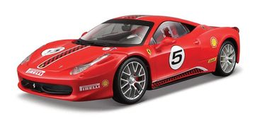 Burago B - Dirke, Ferrari 458 Challenge, rdeča, 1:24