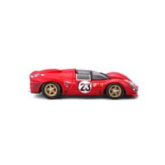BBurago - Dirke, Ferrari 330 P4 Daytona (1967), rdeča, 1:24