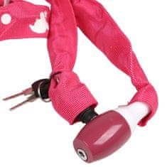 Disney DISNEY Minnie Mouse Veriga za kolo, varnostna naprava za kolo, močno pritrjevanje, ključavnica + 2 ključa 120 cm