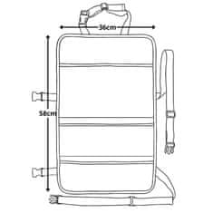 Disney DISNEY PRINCESS Organizator za avtomobilski sedež, zaščitnik za avtomobil, prevleka za sedež