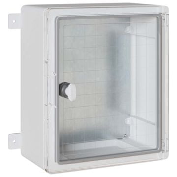 Vidaxl Nadzorna omara Siva 37 x 16,5 x 35 cm ABS plastika