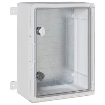 Vidaxl Nadzorna omara Siva 37 x 19,5 x 40 cm ABS plastika