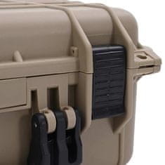 Vidaxl Trda potovalka Peščena 40,5 x 33 x 17,5 cm Polipropilen in ABS