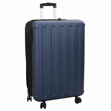 Vidaxl Kovček s ključavnico Temno modra 50 x 30 x 76 cm ABS plastika