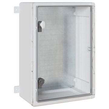 Vidaxl Nadzorna omara Siva 42 x 19,5 x 50 cm ABS plastika