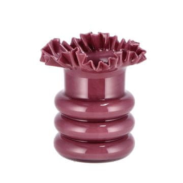 StarDeco Vaza Todd 20xh21cm / bordo / steklo