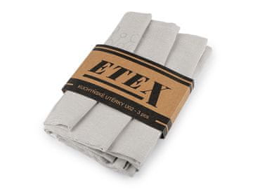 Bombažna brisača 50x70 cm Egipčanski bombaž - siva svetla (3 kosi)