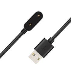 MG Magnetic polnilni kabel za Huawei Band 6/7/8/9/10 / Watch Fit 1/2/3 1m, črn