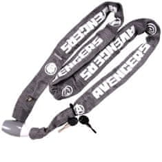 MARVEL COMICS MARVEL Avengers Veriga za kolo, varnostna naprava za kolo, močna pritrditev, ključavnica + 2 ključa 120 cm